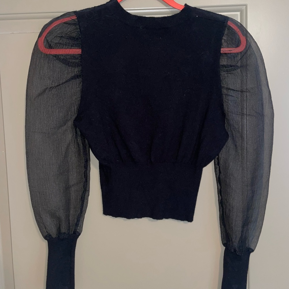 Vestique mesh sleeve sweater - Size L